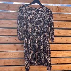 Denim & Supply Ralph Lauren Floral Print Midi Dress